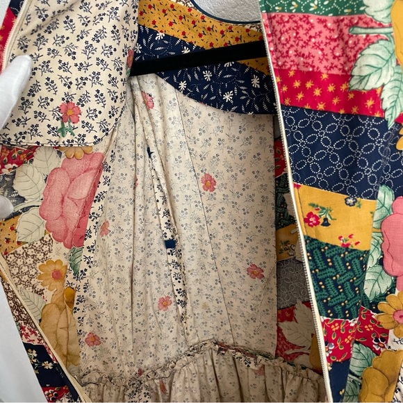 Vintage Just Choon California Prairie Mixed Print Floral Boho Cottagecore Dress - Picture 7 of 16